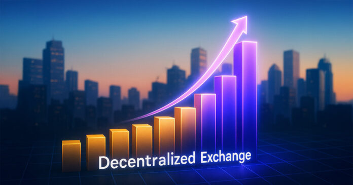 Decentralized stock exchanges record 1.1 trillion dollars in the commercial volume, while perpetuals drive historical trading months ahead

