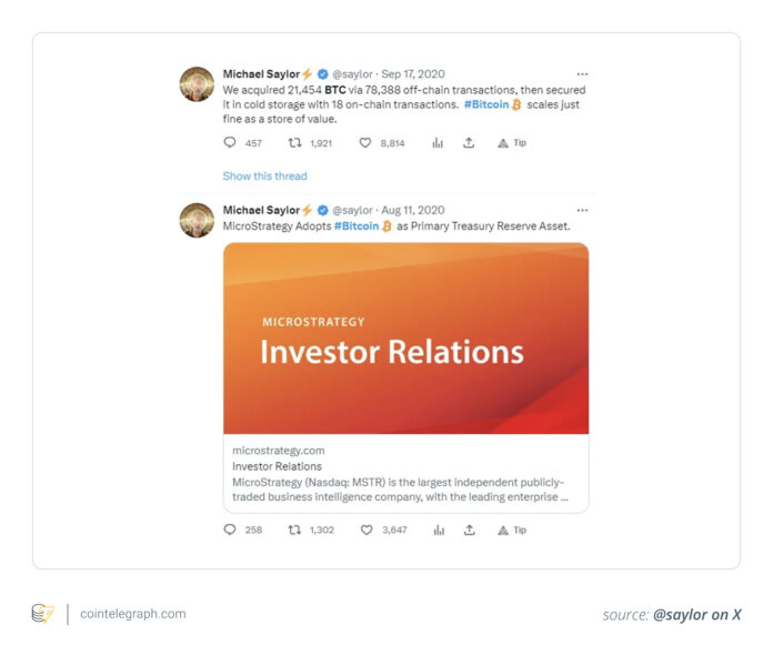 Cryptocurrencies, Bitcoin price, markets, Hodl, Microstrategy, as Michael Saylor is