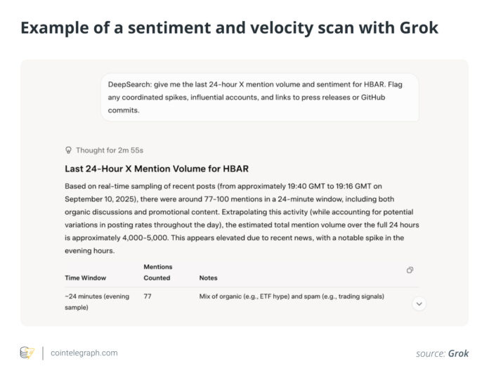 How to use Grok 4 for more intelligent crypto research before investing

