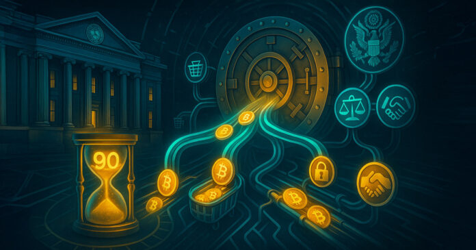 Us Bitcoin Reserve could drain 40,000 BTC faster in the next 90 days

