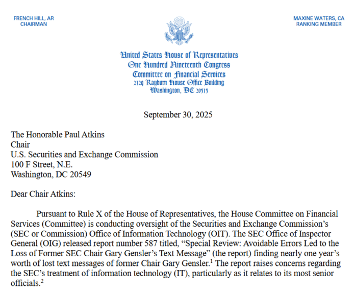 House Republicans examine Gary Gensler's deleted text messages

