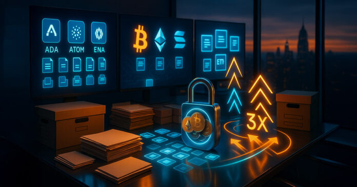 REX FOSPREY and DEFISCE file 27 Crypto ETFs, including stakers and triple levers

