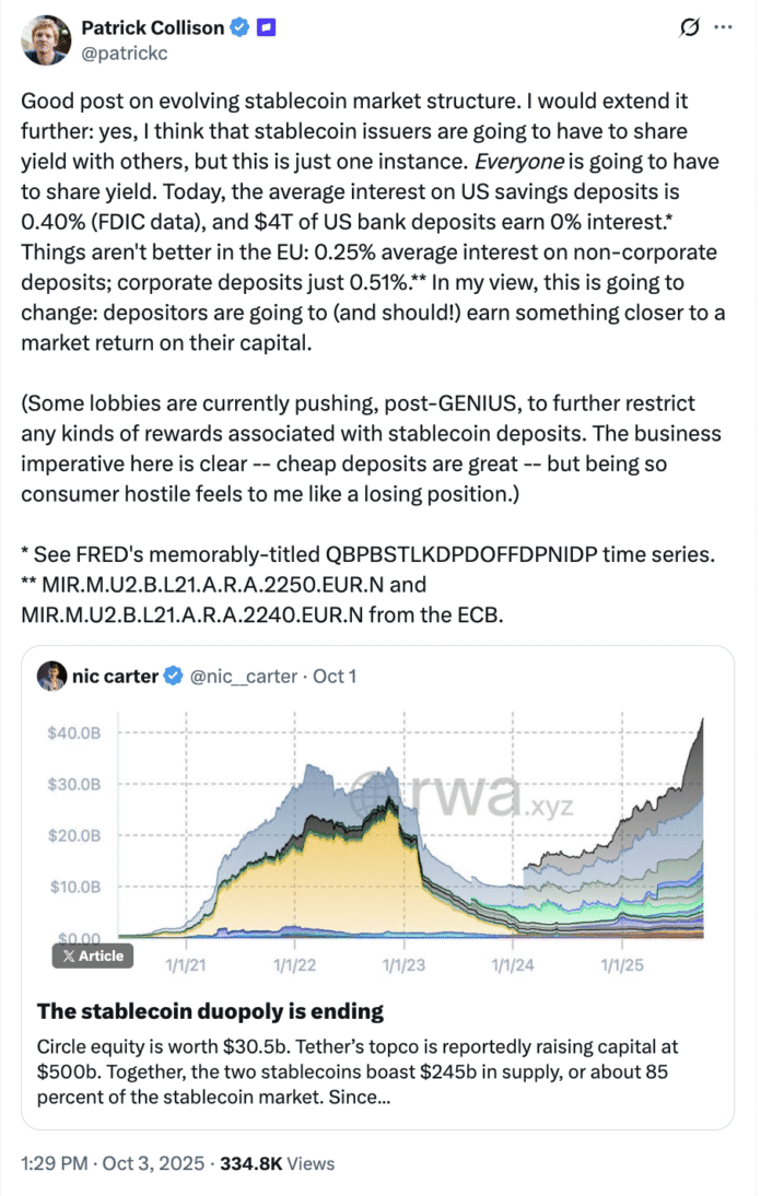 Banks, payments, stablecoin
