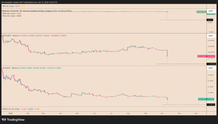 Why did some altcoins on Binance crash to zero?

