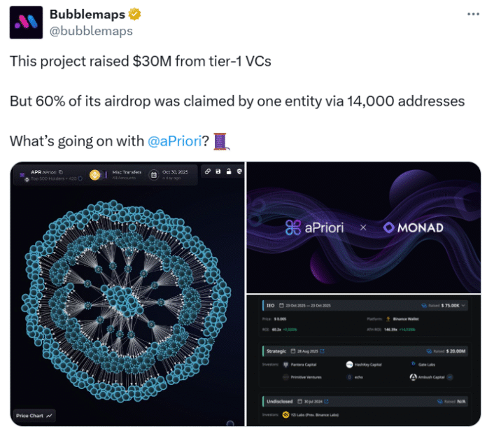Pantera-backed Web3 startup falls silent after company claims 60% of airdrop

