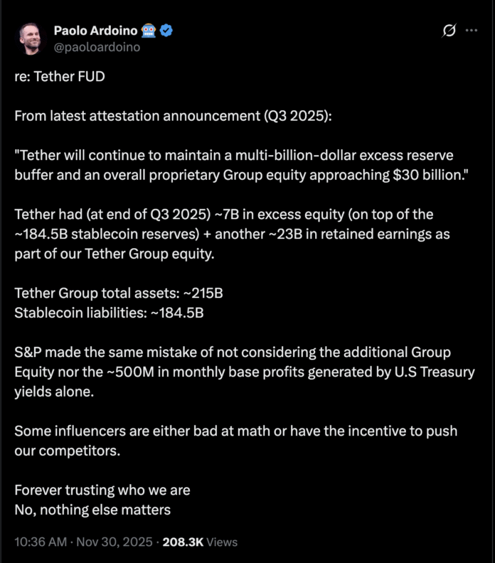 Tether, stablecoin, FUD