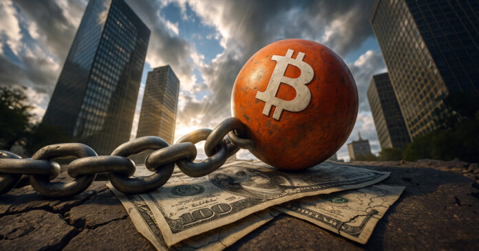 Behind corporate Bitcoin portfolios is a massive liability crisis that triggered an average 27% plunge last month

