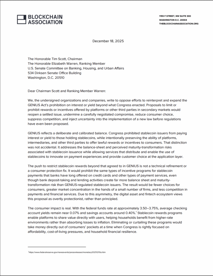 Banks, United States, stablecoin, Genius Act, returns