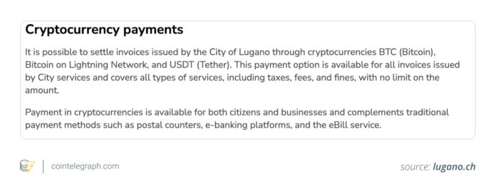 How this Swiss city has integrated Bitcoin into everyday payments

